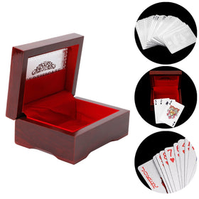 Silver Foil Plated Poker Playing Card